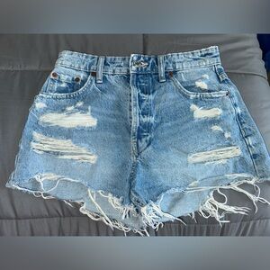 ZARA high waisted denim shorts